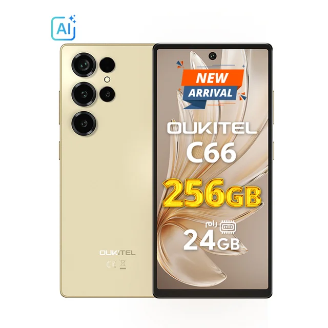 Oukitel C66 - ذهبي، 256 جيجابايت