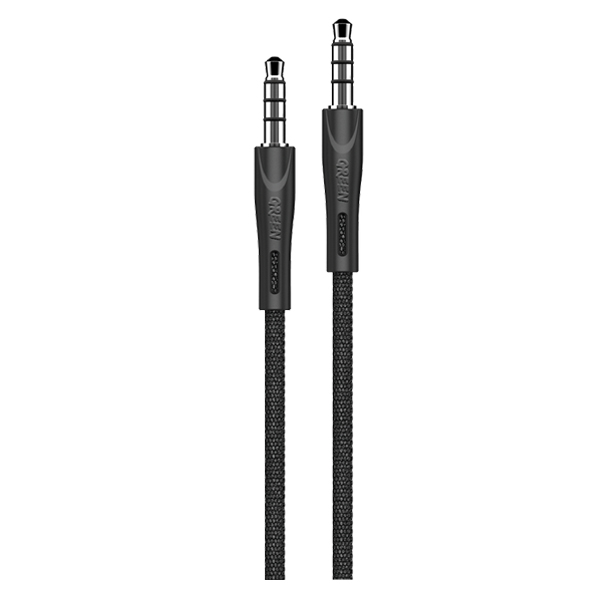 Green Lion AUX Cable - اسود