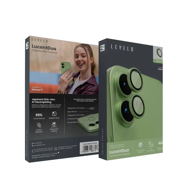 Levelo LucentDuo Lens Protector - Light Green, iPhone 17 – Image 5 of 5