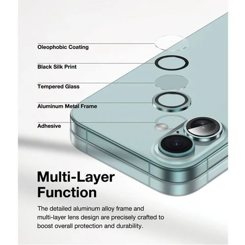 HD Plus Camera Lens - Teal, iPhone 16 /16 Plus – Image 4 of 4